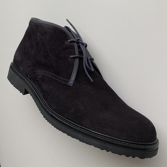 Ermenegildo Zegna Navy Suede Chukka Boot - Picture 1 of 16